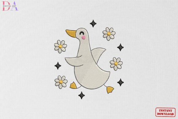 Daisy Duck Spring Blossom: A Cheerful Addition to Seasonal Embroidery