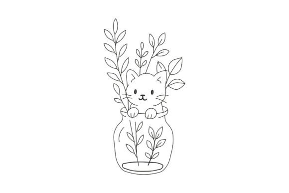 Floral Cat in Jar: A Designer's Review for Boutique Sweatshirt Embroidery