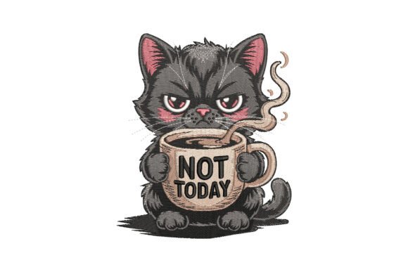 Not Today Cat Embroidery Design Review
