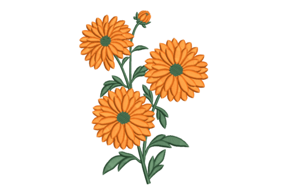 Orange Garden Blooms: A Designer’s Review for Handmade Embroidery Gifts