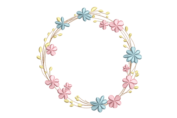 Pastel Floral Wreath: A Designer’s Review for Business Embroidery