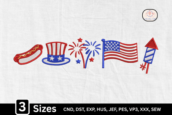 Patriotic 4th of July USA Embroidery Bundle Review