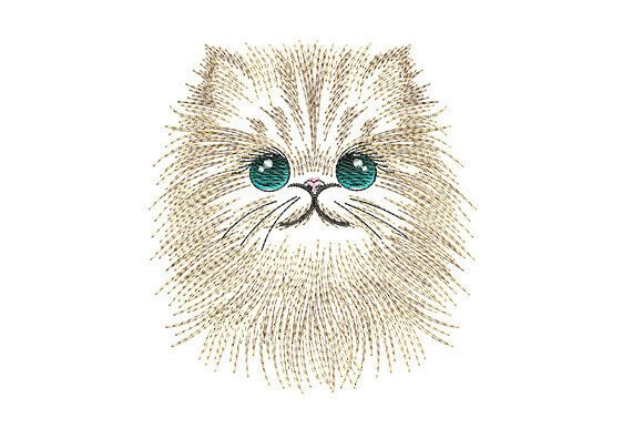 Persian Cat Embroidery Design Review for Personalized Gifts