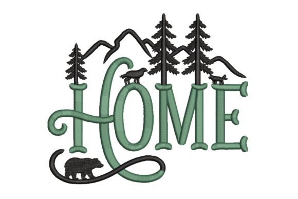 Rustic Mountain Home: A Heartfelt Touch for Personalized Embroidery Gifts