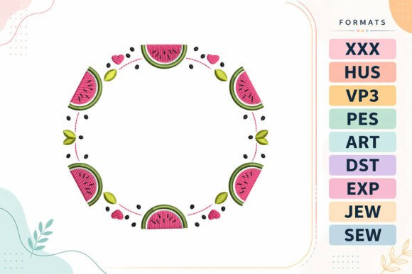 Watermelon Summer Frame Review for Real Embroidery Projects